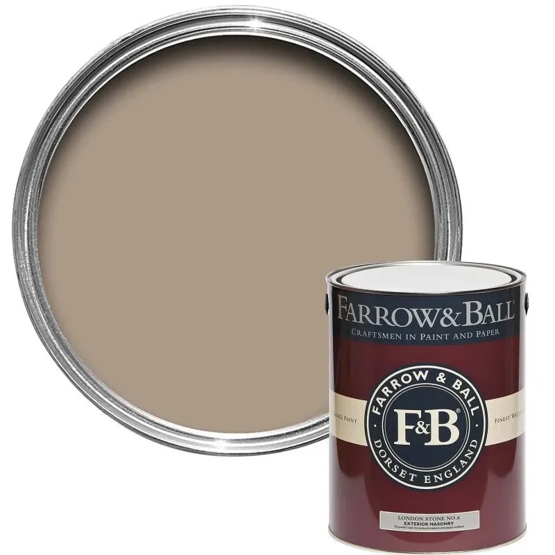 Farrow & Ball Exterior Masonry, London Stone No. 6, Exterior Masonry Paint