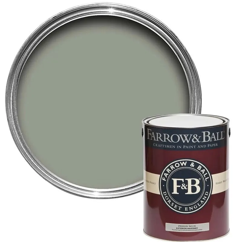 Farrow & Ball Exterior Masonry, Pigeon No. 25, Exterior Masonry Paint