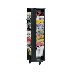 Fast Paper Mobile A4 Carousel Literature Display 40 Compartments