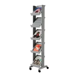 Fast Paper Mobile Literature Display Silver