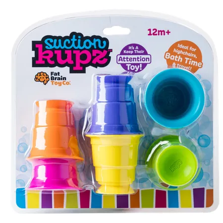 Fat Brain Toys Fat Brain Suction Kupz Sensory Stacking Toy