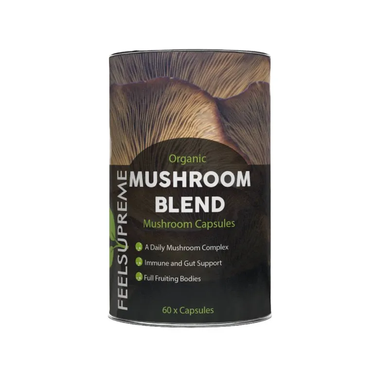 Feel Supreme Mushroom Blend 60 Caps in Black Black 60 Caps