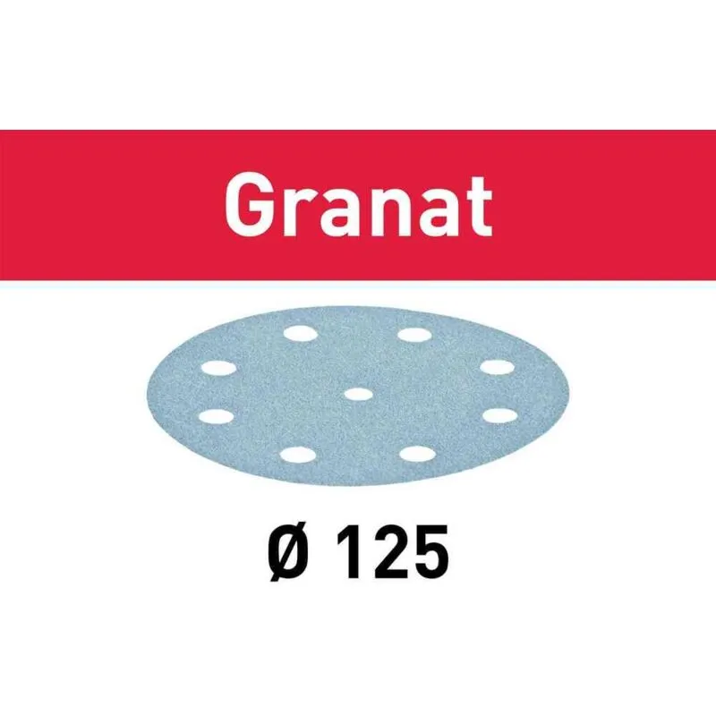 Festool Granat Stf Sanding Disc 125mm 125mm 180g Pack of 100