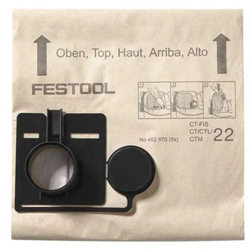 Festool Fis-ct 22/5 Uni Vacuum Cleaner Bag White One Size unisex