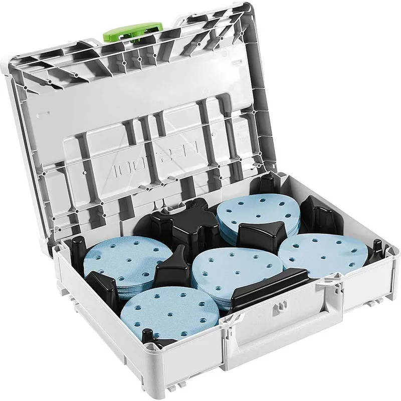 Festool Sanding Abrasive Systainer Granat 100x 125mm Orbital Sanding Sheets Sys