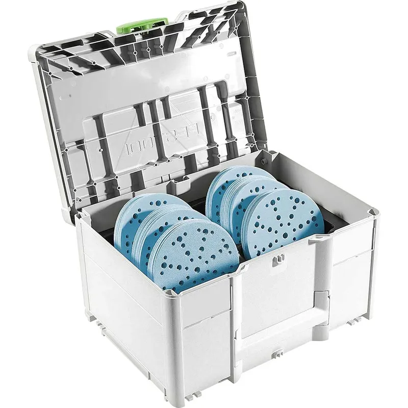 Festool X120 Sanding Abrasive D150 GR Sys Granat 150mm Sanding Sheet + Systainer
