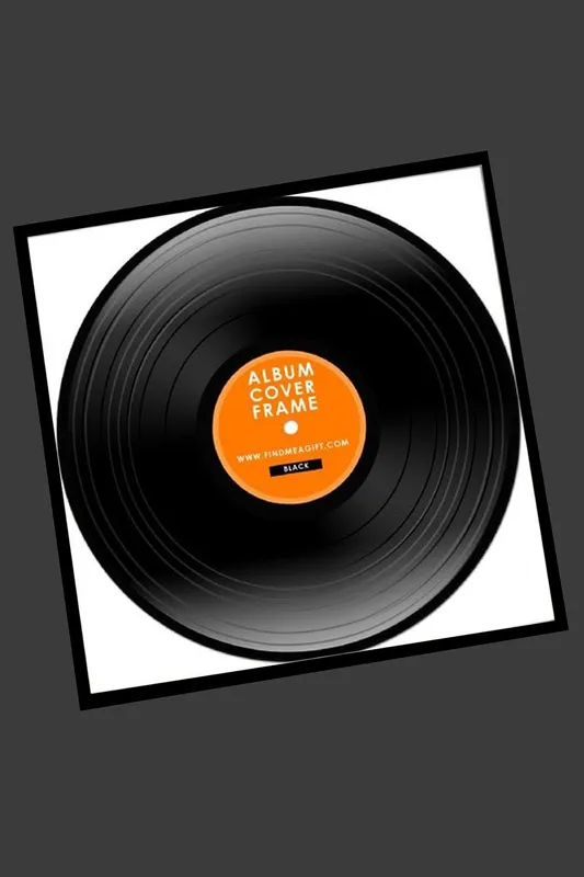 Find Me A Gift Record album Frame - Black 32cm Multicolor