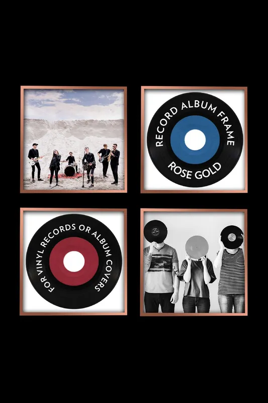 Find Me A Gift Record Album Frame - Rose Gold Multicolor