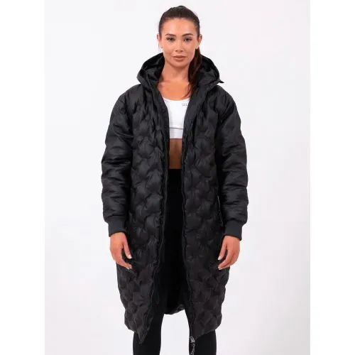 Fine White Line Womens Black Constellation Coat - Black