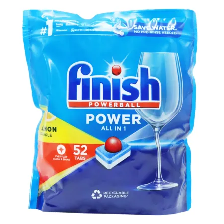 Finish All-in-One Lemon Dishwasher Tablets – 52 pcs