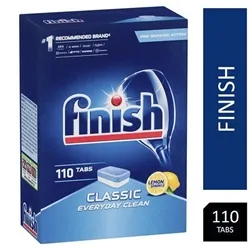 Finish Essential Lemon Dishwasher Tablets Box 100's