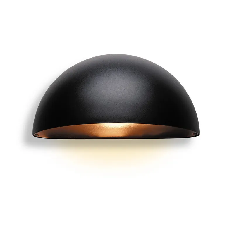Netlighting Outdoor 1 Light Wall Light Black IP44 E27 Black
