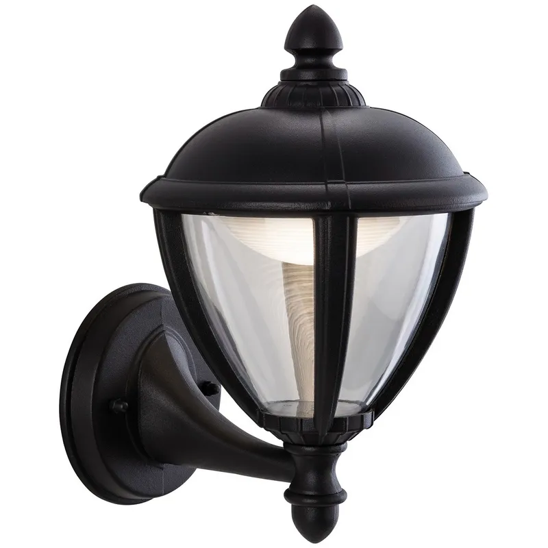 Netlighting Unite LED Outdoor Wall Lantern Uplight Black IP44 Black