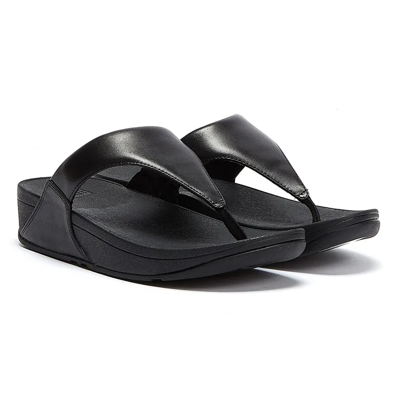 Fitflop Womens Lulu™ Sandals - (Black) Leather - Size Uk 4