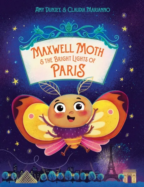 Five Mile Maxwell Moth & the Bright Lights of Paris Hardback Book Multicolor