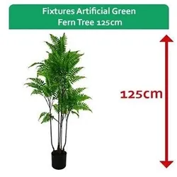 Fixtures Artificial Green Fern Tree 125cm