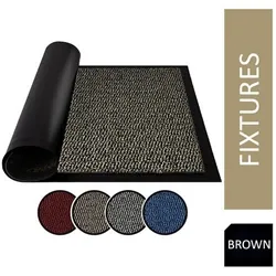 Fixtures Barrier Floor Mat 40cm x 60cm Brown