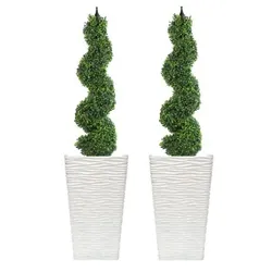 Fixtures Glaze Wave Large Planter {White}