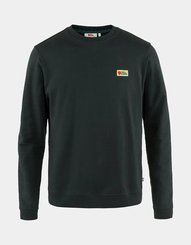 Men's Fjallraven Vardag Mens Sweater - Black 550 - Size: 42