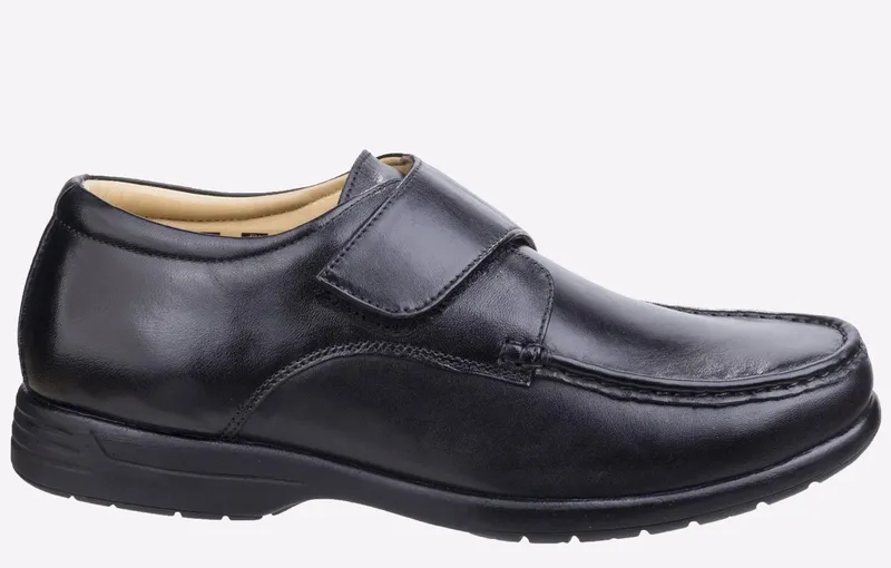 Fleet & Foster Fred Leather Mens - Black - Size Uk 6