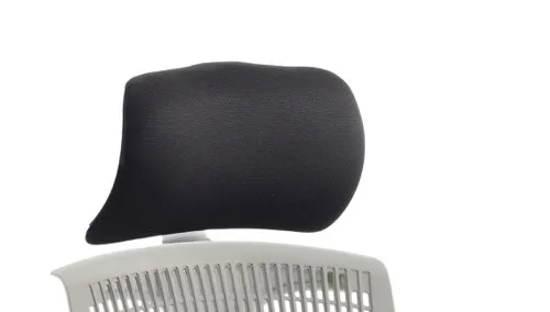 Flex Headrest White Shell Black Fabric - OP000054