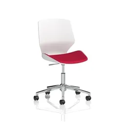 Florence 5 Star Base Bespoke Cherry Fabric Task Operator Chair