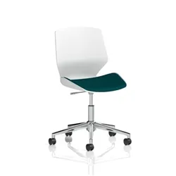 Florence 5 Star Base Bespoke Maringa Teal Fabric Task Operator Chair