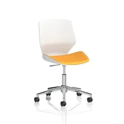 Florence 5 Star Base Bespoke Senna Yellow Fabric Task Operator Chair