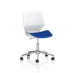 Florence 5 Star Base Bespoke Stevia Blue Fabric Task Operator Chair
