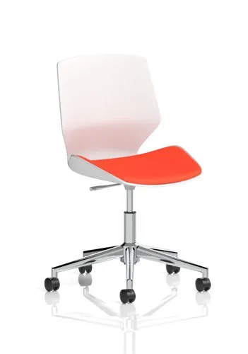 Florence 5 Star Base Bespoke Tabasco Orange Fabric Task Operator Chair