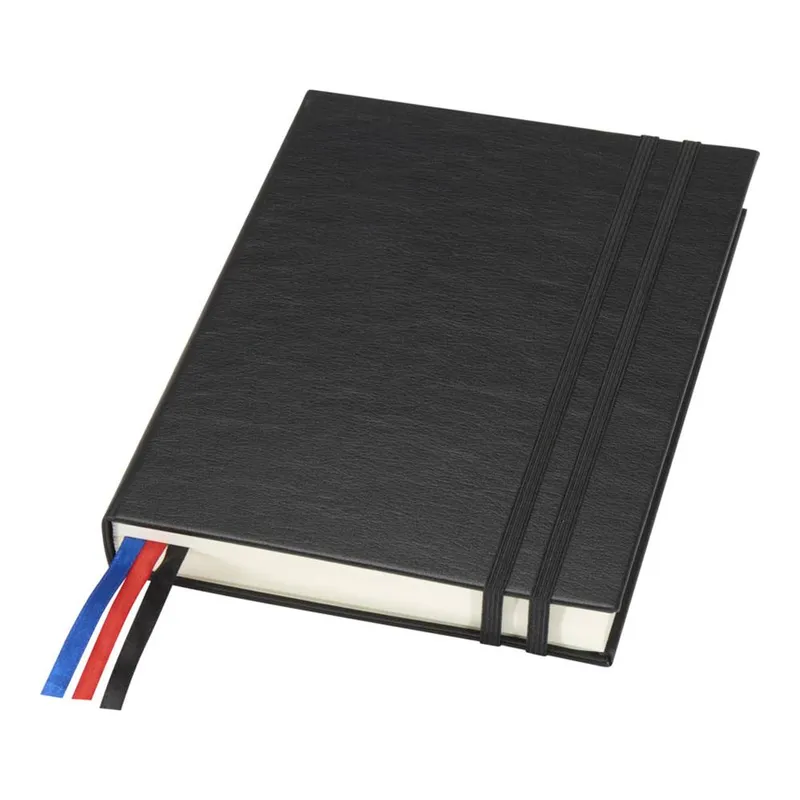 Floso Unisex Alder Hard Cover A5 Notebook in Black Black One Size female