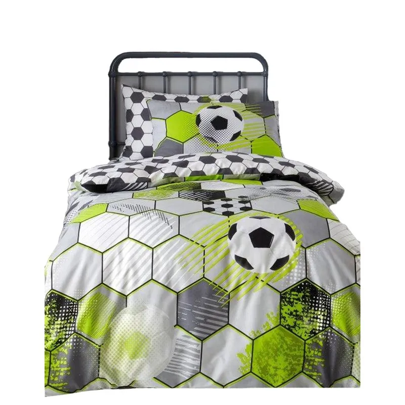 Floso Football Duvet Cover Set   Size: Single - Multicolor - Size: Single