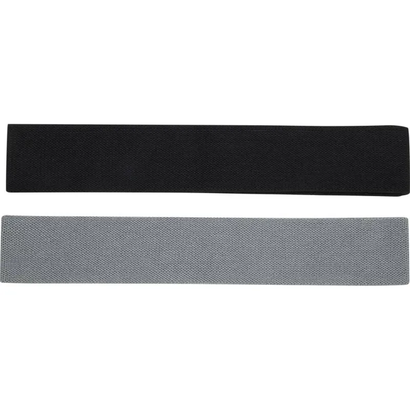 Floso Gripped Resistance Band Pack of 2 in Grey - Grey