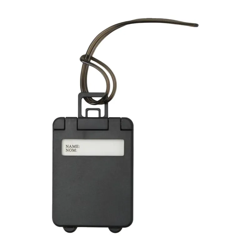 Floso Travel Luggage Tag in Black Black