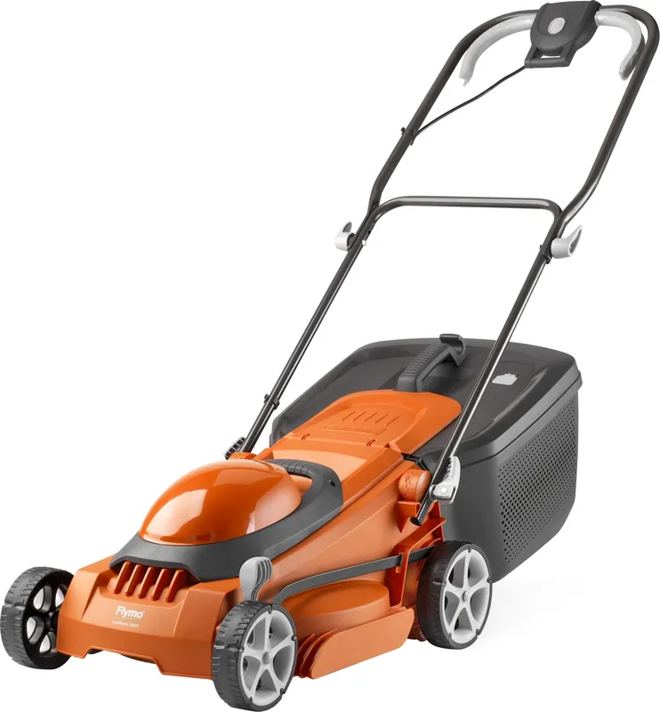 Flymo EasiStore 380R Corded Lawn Mower - Sunset Orange, Orange