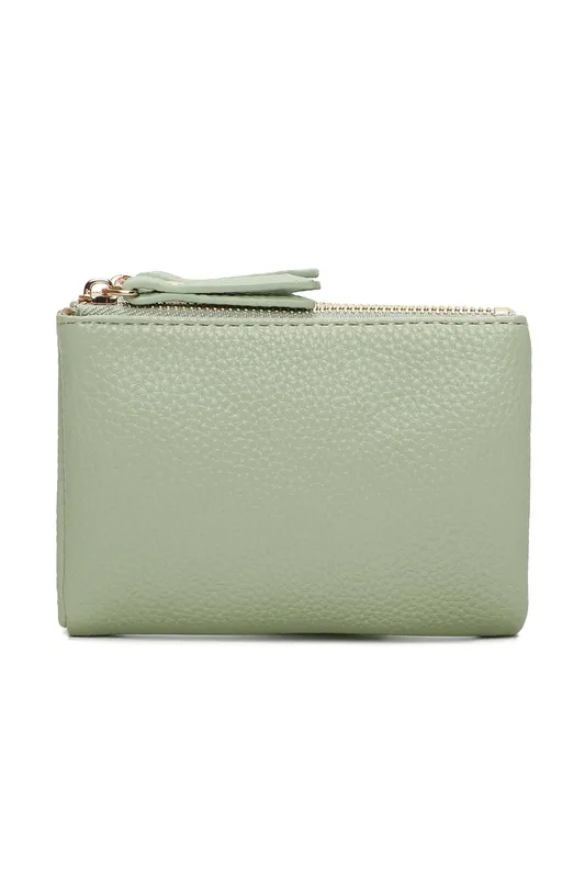 Fontanella Fashion Women's Pebbled PU Leather Wallet in Green Green