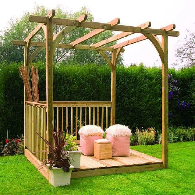 2.4 x 2.4m Forest Garden Ultima Pergola Deck Kit