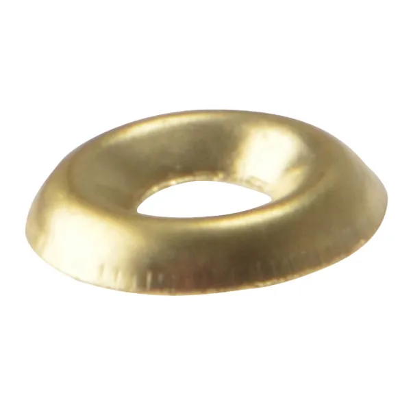 Forgefix Screw Cup Washers Solid Brass Polished No.6 Bag 200 in Gold Gold