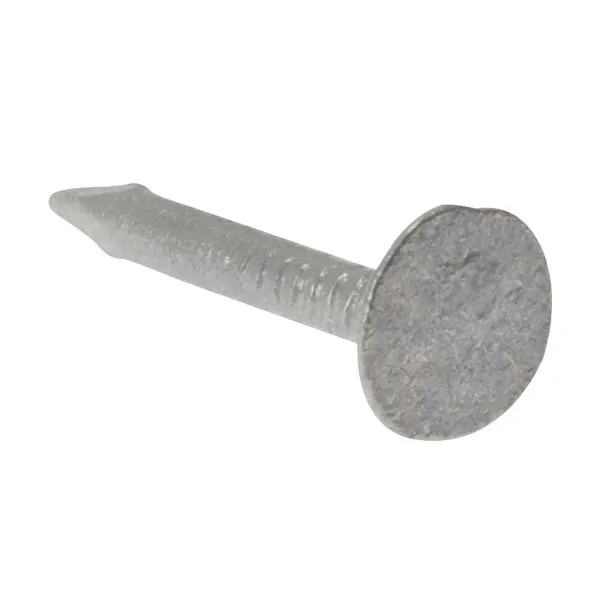 Forgefix Clout Nail Extra Large Head Galvanised 30Mm (500G Bag) in Silver Silver