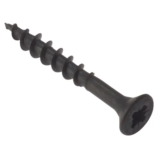 Forgefix Carcass Screw Pozi Sct Black Phosphate 4.2 X 45Mm Box 200 Black