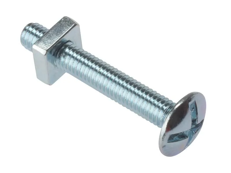 Forgefix Roofing Bolt Zp M8 X 120Mm Bag 10 in Silver Silver