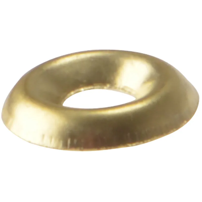 Forgefix - Screw Cup Washers Solid Brass Polished No.10 Bag 200 FORSCW10BM