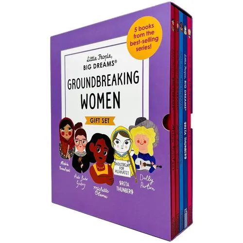 Frances Lincoln Little People, Big Dreams: Groundbreaking Women – 5 Books Gift Set by Maria Isabel Sanchez Vegara Inspirational Children’s Biographies