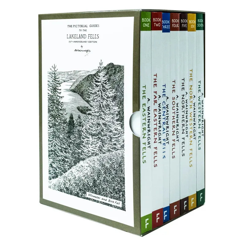 Frances Lincoln Wainwright Pictorial Guides To The Lakeland Fells 7 Books Box Set - Paperback