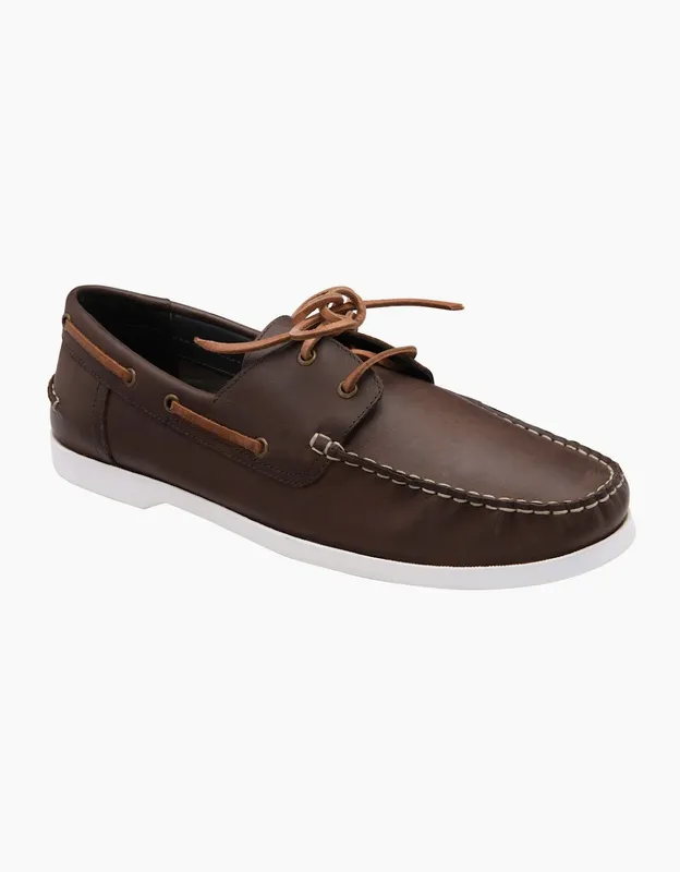 Frank Wright Men's Reaney Mens Boat Shoes - Brown - Size: 8