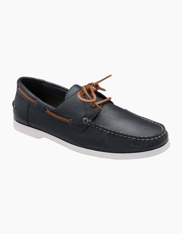 Frank Wright Men's Reaney Mens Boat Shoes - Navy - Size: 12