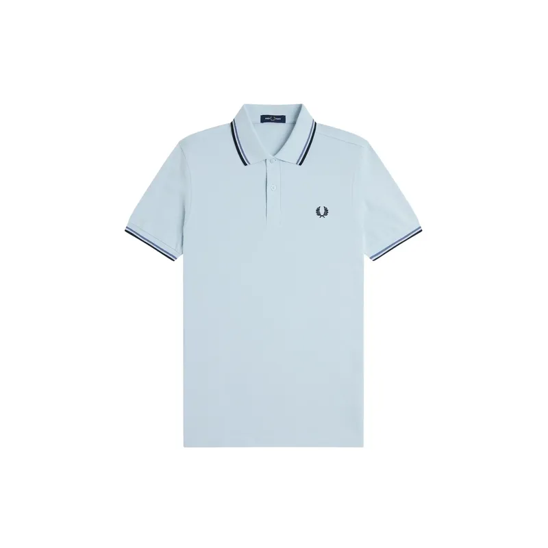 Double stripe polo Fred Perry Bleu M