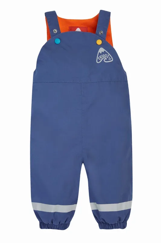 Frugi Kids 100% Recycled Polyester Waterproof Dungarees