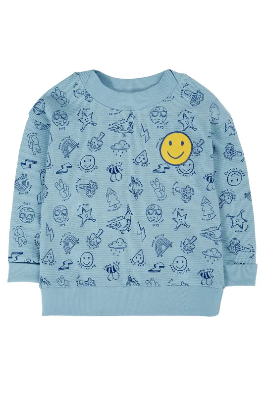Frugi Kids Wilder Waffle Sweatshirt
