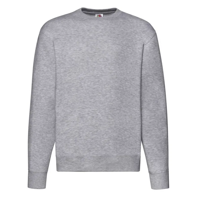 Fruit of the Loom Men's Premium Set-in Sweatshirt in Grey Size: XL Grey XL
